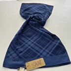 Saks Mavisi Aker Ekose Şal