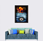 Türkçü, Türk Donanması, Gemileri Çerçeveli Cam Duvar Tablosu 20x30 Cm SP3