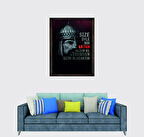 Türkçü, Selçuklu Devleti Sultan Alparslan Çerçeveli Cam Duvar Tablosu 20x30 Cm