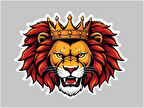 10x10 cm Aslan V3 Sticker Araba Motor Kask Masa