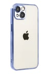 Iphone 15 Lensli Silikon - Açık Mavi