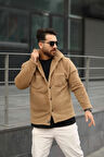 Pelüş Ceket Unisex Normal Kalıp Cep Detaylı