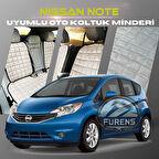 Nissan Note Bej Renk Tay Tüyü Cepli & Terletmez Sırtlı Oto Koltuk Minder Seti - Koltuk Koruma Kılıfı (ÖN & ARKA TAM SET)