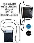 sevbags kartlık boyun cüzdanı suni deri