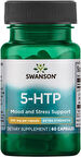Swanson Extra Strength 5-HTP - Natural Sleep Support Supplement for Adults - Promotes Emotional Wellbeing & Mood Support with Natural Ingredients - (60 Capsules, 100mg Each)