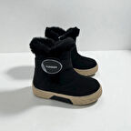 KIZ ÇOCUK TOKA DETAYLI SİYAH RENK KAYMAZ TABAN BOT 