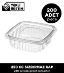 250 CC Sızdırmaz Kap - 200 Adet