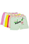 Kız Çocuk Renkli Likralı Boxer 3 Adet