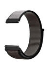 Garmin Forerunner 158 ile Uyumlu Kordon Kumaş Desenli Cırt Cırtlı Spor Kayış