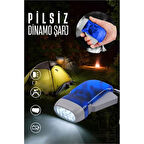 Kendinden Dinamo Şarjlı Pilsiz Acil Durum El Feneri Manuel Şarjlı El Feneri