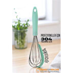 Sıyırıcılı Çırpıcı 304 Paslanmaz Çelik Yumurta ve Sos Çırpıcı Çırpma Teli