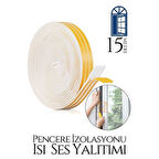 Pencere Ses Isı Yalıtım Sünger Bant 15 METRE