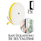 Kapı Ses Isı Yalıtım Sünger Bant 15 METRE