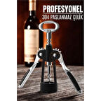 BX Tirbuşon Şarap Açacağı ve Şişe Açacağı 304 Paslanmaz Çelik