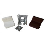 Beyaz Dolap Askı Elemanı L Tipi