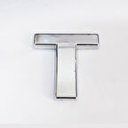 Cemax T Harfi  3,75 cm Krom Yapışkanlı