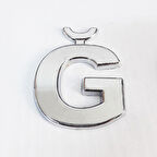 Cemax Ğ Harfi  3,75 cm Krom Yapışkanlı