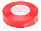 Çift Taraflı Akrilik Silikonize Bant 18 mm x 2 metre Kırmızı VHB