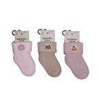 Katamino Nesrin Aksesuarlı Kız Bebek Havlu Soket Çorap K45902 Asorti