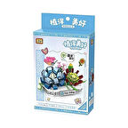 LZ-8831 SAKSILI BUZ MAVİSİ KAR LOTUSU ÇİÇEĞİ 370 PARÇA BLOCK