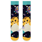 Disco Hamster Desenli Kolej Çorap