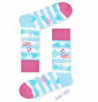 Flamingo Ananas Desenli Unisex Kolej Çorap