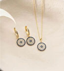 925 Ayar Gümüş Nazarlı Kadın Takı Seti