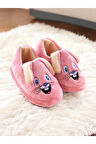 Çocuk Yumuşak Panduf ,Çocuk Ev ayakkabısı Çocuk Patik Hayvan Figürlü Panduf pembe / 33-34