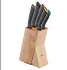 Tefal Fresh Kitchen Ahşap Blok & 5 Parça Bıçak Seti