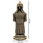 Cevşen-Ül Kebir Ayetli Osmanlı Zırhlı Cevşen Dualı Biblo Zırh Altın Renk Ayet Obje