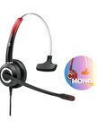 Çağrı Merkezi Kulaklığı Ofis Toplantı Kulaklığı Gürültü Önleyici Mikrofonlu Kulaklık VT6200 mono