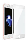 Iphone 8 Seramik Nano Beyaz Esnek Tam Full Kaplayan Kırılmaz Cam Ekran Koruyucu