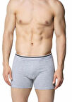 Gri Likralı Erkek Boxer