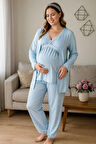 3 Parça Hamile Pijama Takımı