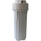 Aqualine Su Arıtma 10" Mat Beyaz Filtre Kabı (Housing) Çift O-Ring