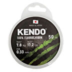 Kendo 100% Fluorocarbon White 50m Misina 0.22mm