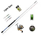 Okuma Monkey MO-2500A - Bauer Bambam Salt 1DFR Ultra Light 218cm 5-14g Spin Set