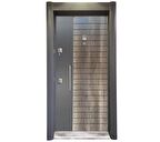 TEZ1449 Statik Antrasit Kasa Düz Model Çelik Kapı