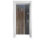 TEZ1449 Statik Beyaz Kasa Düz Model Çelik Kapı