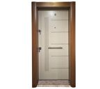TEZ3651 Ahşap Kaplama Düz Model Çelik Kapı