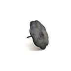 Antika Tarz Dekoratif Pirinç Çiçek Kabara - 40 mm, Oksit