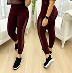 leyla sanat sanata yeni bir bakış açısı Kadın Yüksek Bel File Detaylı Dar Kesim Viskon Iki Iplik Pantolon