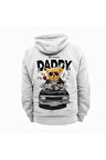 The Sugar Daddy Beyaz Kapüşonlu Sweatshirt Kalın Kumaş