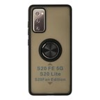 Samsung Galaxy S Fe Kılıf Montreal Yüzüklü Silikon Kapak - Siyah