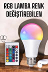 Led Ampul Enerji Dostu RGB Işıklı 100W Led Işık