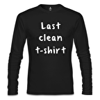 Last Clean Tshirt Siyah Erkek Sweatshirt