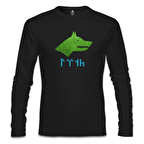 Göktürk Kurt 2 Siyah Erkek Sweatshirt