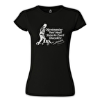 Ne Mutlu Türküm Diyene - Kadın Siyah Tshirt