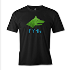 Göktürk Kurt 2 Siyah Erkek Tshirt