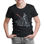Star Wars - Darth Vader Lightsaber Siyah Çocuk Tshirt